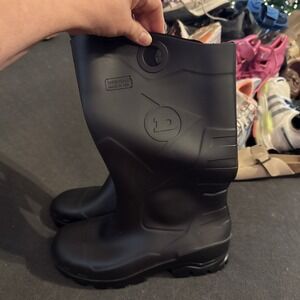 Dunlop Chesapeake 14" PVC Rubber Boots Mens Sz 11/ Womens Sz 13 Black